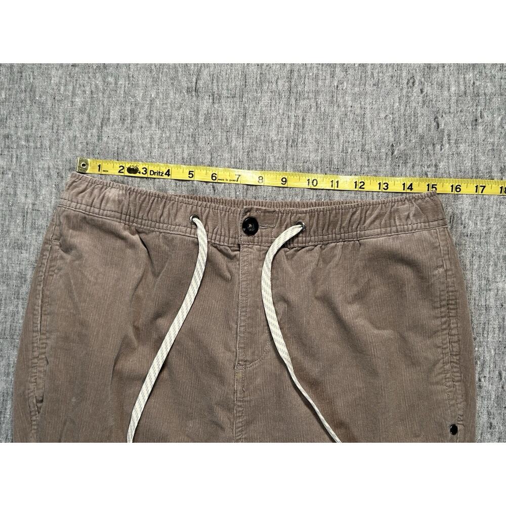 Vuori Optimist Corduroy Pants Mens Medium Relaxed Fit Walnut Athleisure V440 - Picture 11 of 16